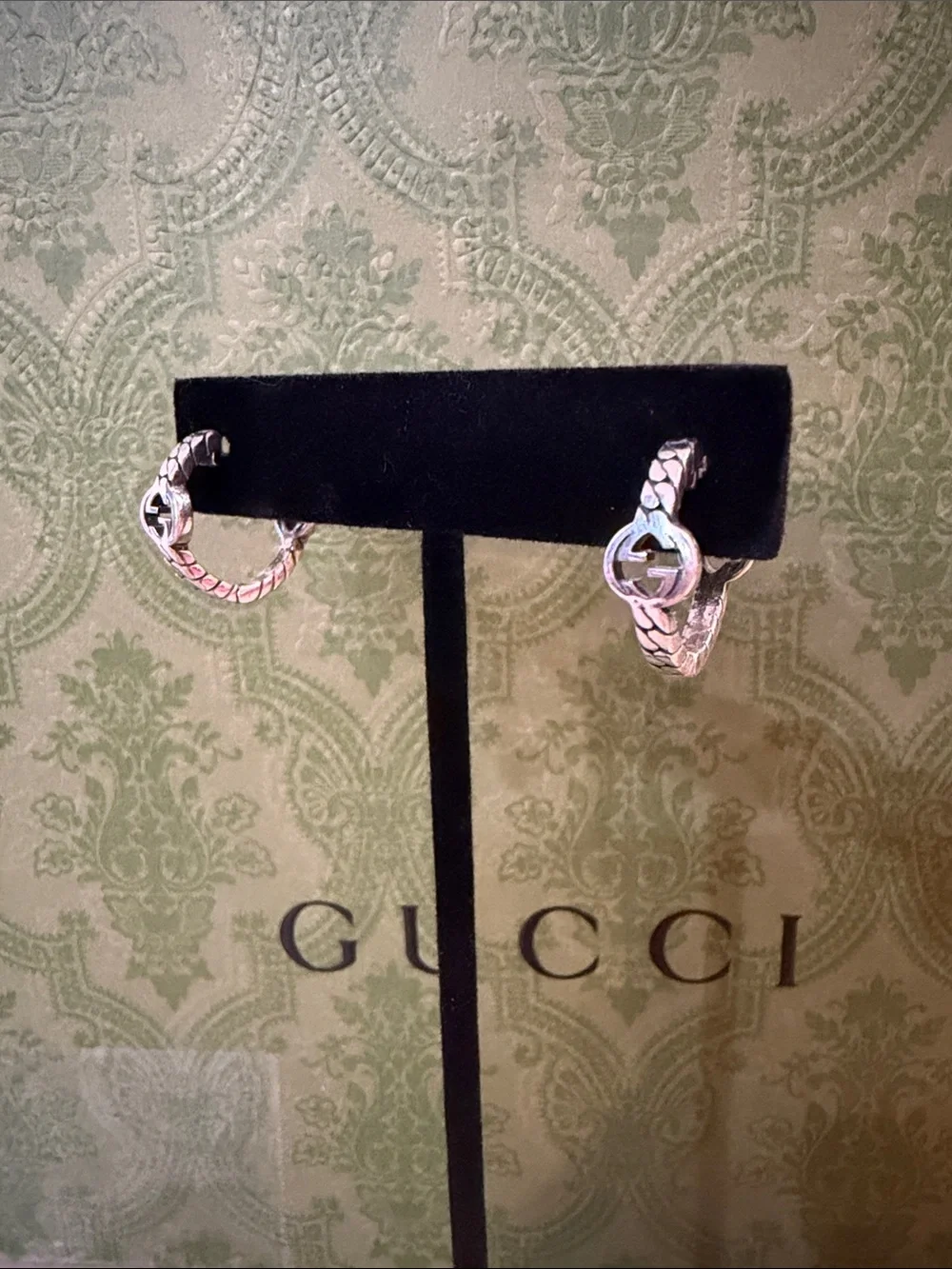 GUCCI | ✨NEW✨ Interlocking G Hoop Earrings in Sterling Silver